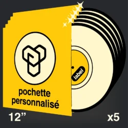 impression de pochette personnalisé pour les vinyles 12" en 5 exemplaires