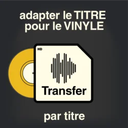 adapter le TITRE pour le VINYLE